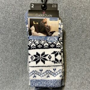 Cuddl Duds Plushfill 360 Crew Socks - NWT